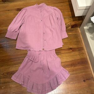 Mauve skirt set boutique never worn